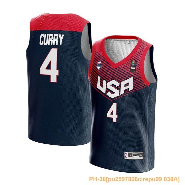 Pu2597806cirepu99 038a Jersey Stephen Curry Usa 2014 4 Away Blue Blue 