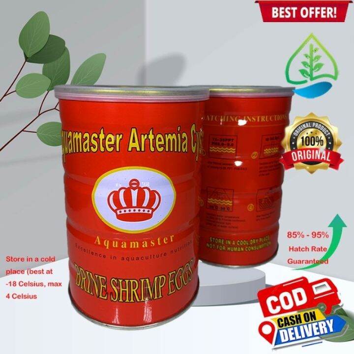 【COD】 Aquamaster Baby Brine Shrimp Eggs BBS (425 Grams) 1 CAN Artemia
