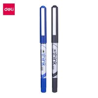 Deli ปากกา ซื้อ 1 กล่อง 12 ชิ้น รับฟรี 5 ชิ้น ากกาเจล หมึกดำ หมึกน้ำเงิน 0.5mm เขียนลื่นใช้นาน อุปกรณ์สำนักงาน ​อุปกรณ์การเขียน Roller Ball Pen