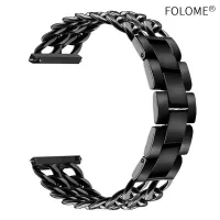 FOLOME® 22mm 20mm Metal Strap for Samsung Galaxy Watch 6 5/Pro 4 Classic Band 40mm 44mm 45mm 42mm 46mm 43mm 47mm Cowboy Bracelet Straps