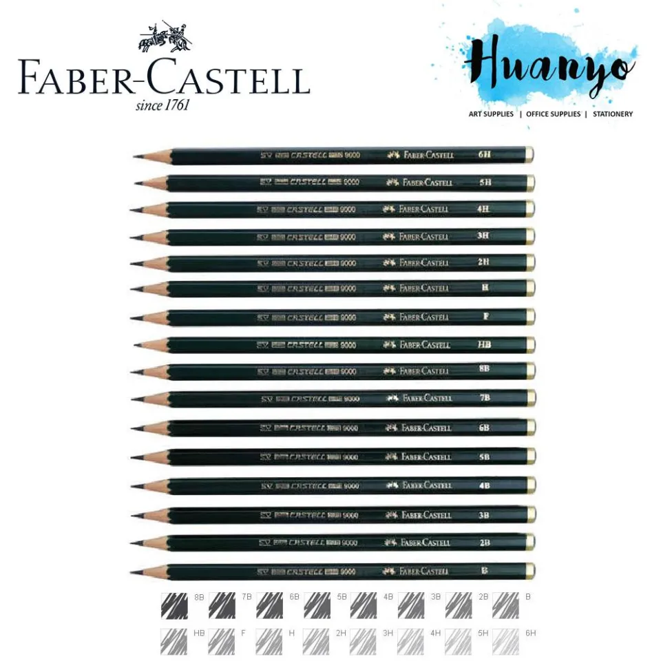 Faber-Castell 9000 Drawing Pencil 8B