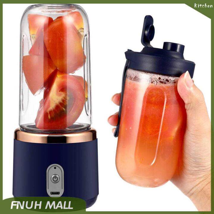 NEW Smoothie Blender Bottle + 2 Cups Electric Juice Maker Portable Mini