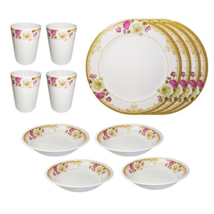 12pcs Round Dinnerware Set Lazada PH