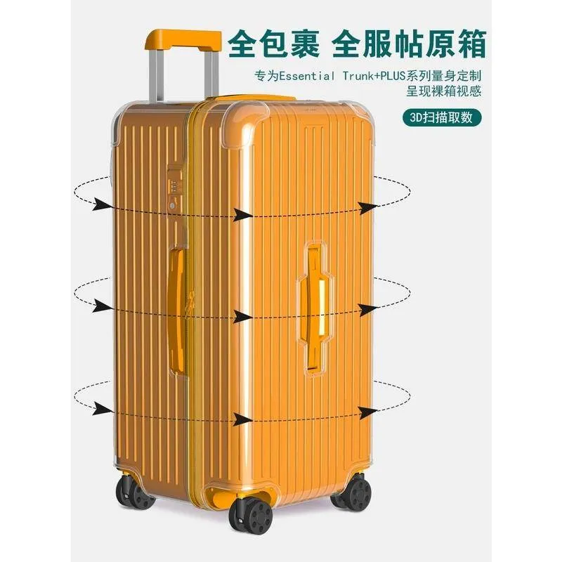 Clear Luggage Cover For Rimowa essential Trunk Plus 33inch Thicken PVC High  Quality With Zipper