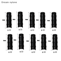 Dream nylone 10x หนีบพลาสติกสีดำสำหรับท่อพีวีซีคลิปท่อกรอบเรือนกระจก