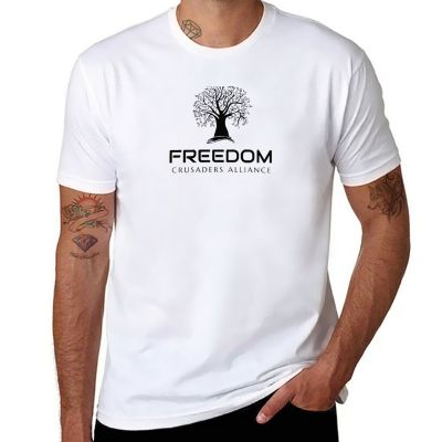Freedom Crusaders Alliance - Black T-Shirt Oversized T-Shirt White T Shirts Fitted T Shirts For Men