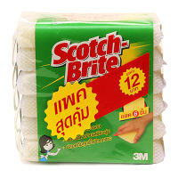ส่งด่วน! สก๊อตช์-ไบรต์ ฟองน้ำหุ้มตาข่าย แพ็ค 6 ชิ้น Scotch Brite Sponge Net x 6 pcs สินค้าราคาถูก พร้อมเก็บเงินปลายทาง