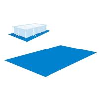 Multi-Purpose Pool Ground Cloths Waterproof PE Rectangular Swimming Pool Ground Cloth Dust-Proof Heavy Duty Square Ground Cloth for Above Ground Pool 98.43*133.86 inch here