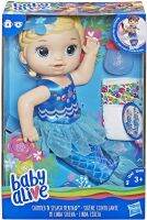 Baby Alive Shimmer n Splash Mermaid Blonde Hair Doll E3693 E3693ตุ๊กตาผมบลอนด์นางเงือกแบบสาดน้ำและระยับ