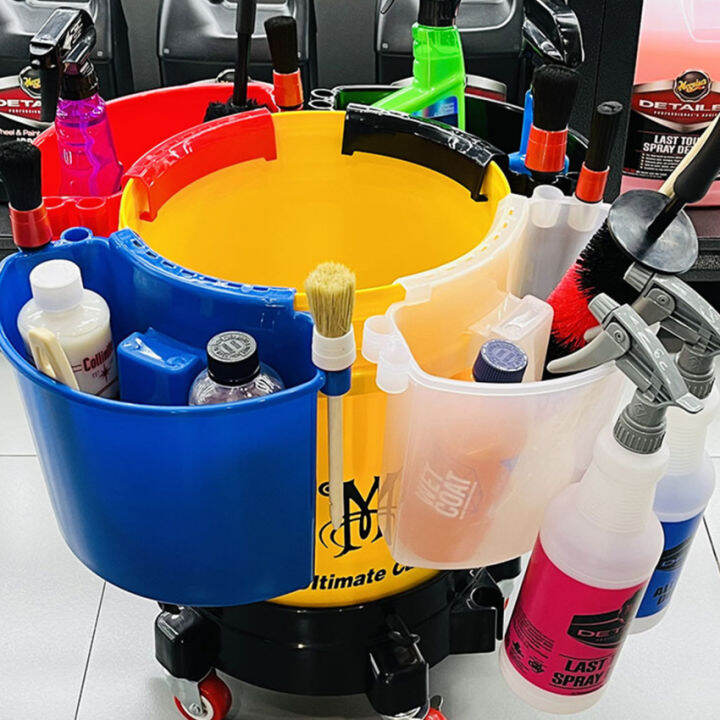 【Ready Stock】Universal Bucket Organizer Car Detailing Tools Towels