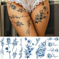 hot！【DT】❣  Fake Tatoo Stickers Temporary Gradient Leg Herbal Juice Semi-permanent