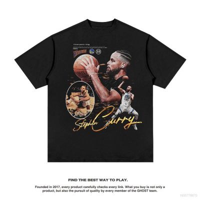 เสื้อยืดคอกลม แขนสั้น พิมพ์ลาย Jason NBA Finals FMVP Curry Fan สไตล์วินเทจ พลัสไซซ์