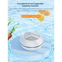 Wireless Fruit Vegetable Purifier Waterproof Fruit Vegetable Washing Machine Fruits USB Charging Food Cleaner Machine