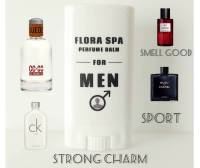 น้ำหอมแห้ง น้ำหอมบาล์ม น้ำหอมสำหรับคุณผู้ชาย Flora spa perfume Balm For MEN 10ml. น้ำหอมขนาดพกพา น้ำหอมติดทนนาน