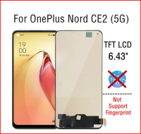 LCD Tft/ของแท้สำหรับ OnePlus Nord CE 2 5G จอแสดงผล LCD แบบสัมผัสหน้าจอ Digiziter ประกอบซ่อมสำหรับ Nord CE2 IV2201 LCD