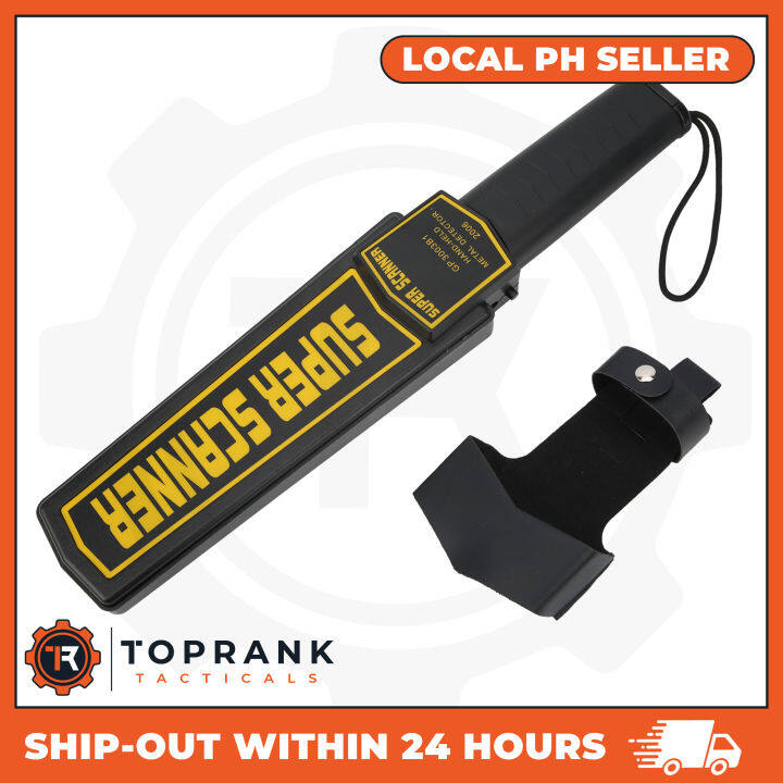 TOP RANK - Handheld Metal Detector Super Scanner, Security Wand