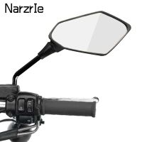 2Pcs/Pair Motorcycle Rearview Mirror Scooter Motocross Rearview Mirrors Electrombile Back Side Convex Mirror 8/10mm Mirrors