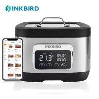 Inkbird Wifi All-In-One Sous Vide หม้อหุงข้าว ISV-500W เตาอบน้ำพร้อมตัวแบ่งชั้น700W 3D ที่มีความแม่นยำการไหลเวียนของน้ำแม่เหล็กไฟฟ้าความร้อนอย่างรวดเร็วการควบคุม Wifi และตัวจับเวลาพร้อมสูตรที่ตั้งไว้ล่วงหน้าของ App และความจุ8L การเตือนระดับน้ำต่ำ