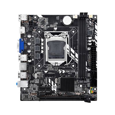 H61M Computer Motherboard Support LGA1155 Core I7 I5 I3 CPU Support DDR3 Memory Desktop Computer Motherboard Replacement