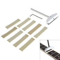 Fingerboard Fret Press Caul Insert Luthier Tool Guitar Fret Mounting Fixture Installation Tools เม็ดมีดทองเหลืองสำหรับกีตาร์เบส