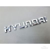 โลโก้ hyundai  สำหรับติดท้ายรถยนต์