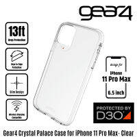 Gear4 Crystal Palace 13ft DROP PROOF D30 เคสกันกระแทกสำหรับ iPhone 11 PRO MAX/iPhone 11 Pro/iPhone 11-CLEAR