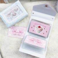 【LZ】 Portable Mini Kawaii Photo Album Kpop Photocard Holder Idol Picture Collect Book Cute Pearl Chain Photos Postcards Coupons Album