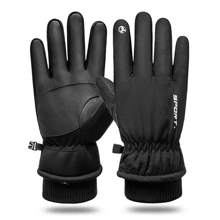 ATERCEL Winter Gloves for Men, Women, Updated Touch Screen Glove,  Waterproof Warm Gloves in Cold Weather for Running, Cycling, Driving,  Working Black Medium