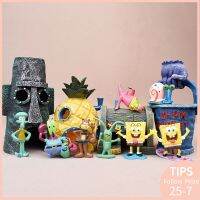 【คุณภาพสูง】Spongebob ตุ๊กตาเรซิ่นสําหรับตกแต่งตู้ปลา