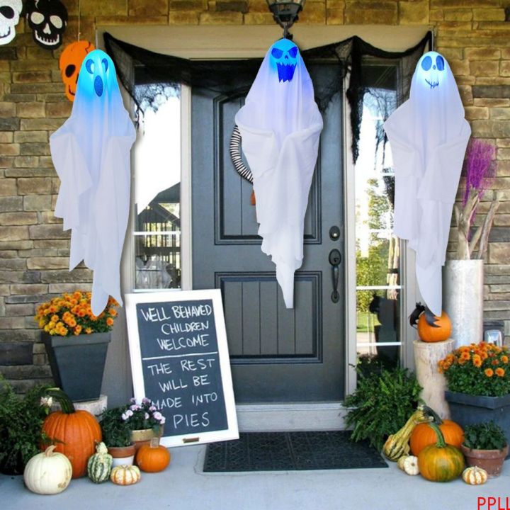 1/3pcs Halloween Ghost Hanging Decorations Halloween Hanging Light Up ...