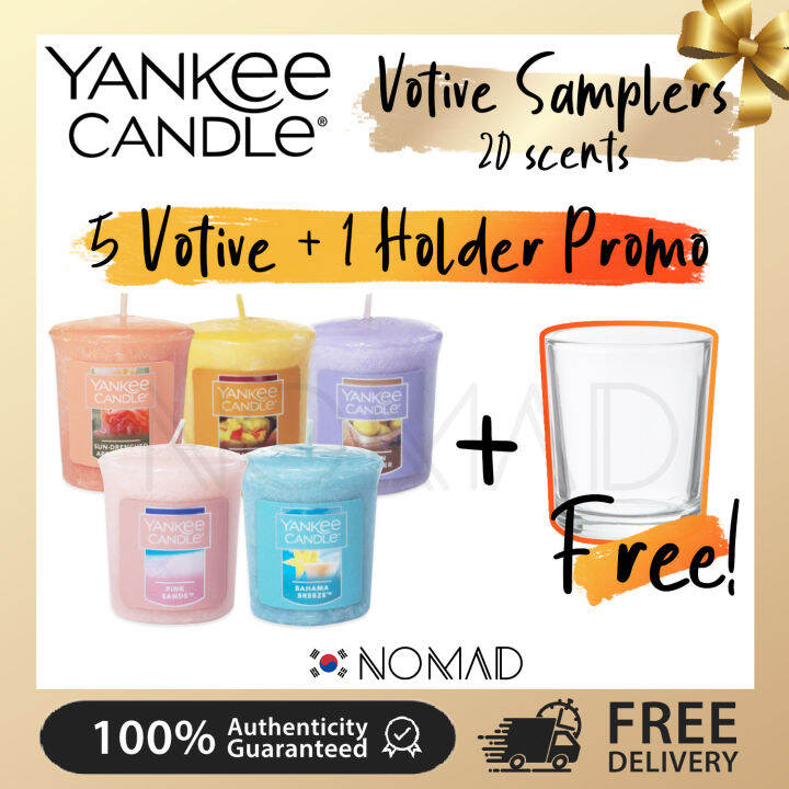 [Yankee Candle] Votive Samplers Mini Candle 20 scents ( Midsummer's