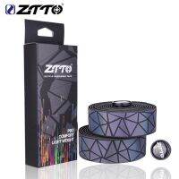 Ztto กรวดแถบสะท้อนแสงจักรยานจักรยานเสือหมอบมีสีสันไล่ระดับสีเทปมือจับกันลื่น Bd6 Bartape จักรยาน