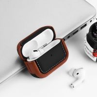 Luxury Leather Pattern Case for AirPods Pro 2 3 1 Case Soft Silicone Cover for AirPods Pro2 Pro 2nd 3rd Gen Case Funda Coque Headphones Accessories