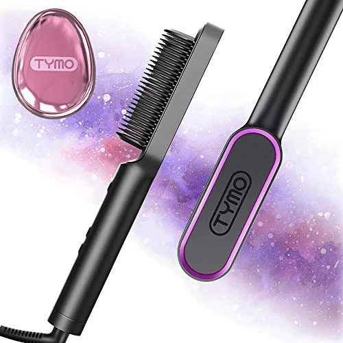 TYMO RING Hair Straightener Brush – Hair Straightening Iron with  Built-in Comb, 20s Fast Heating & 5 Temp Settings & Anti-Scald, Perfect for  Professional Salon at Home | Lazada PH