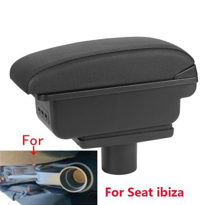 สำหรับที่นั่งที่วางแขน Ibiza สำหรับที่นั่ง6J Ibiza 6L ที่เท้าแขนในรถส่วนการดัดกล่องเก็บของอุปกรณ์เสริมรถยนต์รายละเอียดภายใน