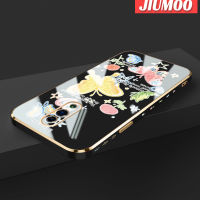 JIUMOO เคสสำหรับ OPPO Reno RenoZ Reno Z,รูปผีเสื้อการ์ตูนขอบด้านข้างใหม่ซิลิโคนเคสมือถือกันกระแทกฝาปิดเลนส์เต็มรูปแบบเคสป้องกันแบบนิ่ม