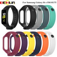 (CALGY Phone protection)สายซิลิโคนกีฬาสำหรับ Samsung Galaxy Fit E SM R375สายนาฬิกาสมาร์ทสายนาฬิกาปรับได้สายรัดข้อมือสร้อยข้อมือยาง Belt