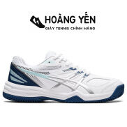 Giày Tennis Asics Nữ Court Slide 2 Trắng Xanh Giày Chính Hãng mới ra 2022