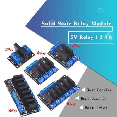 5V Relay 1 2 4 8 Channel SSR High Low Level Solid State Relay Module 250V 2A For Arduino
