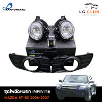 ไฟตัดหมอก ไฟสปอร์ตไลท์ มาสด้า บีที50 MAZDA BT-50 2006-2007  ( INFINITE ) ชุดไฟตัดหมอก พร้อมอุปกรณ์ติดตั้ง LG CLUB