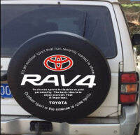 สำหรับโตโยต้า RAV4ยางอะไหล่ฝาครอบกลับยางเสื่อหนัง PU