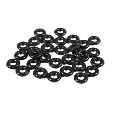 30 Pcs 2.5mm x 6.5mm x 2mm Rubber O Rings for Worm Fishing