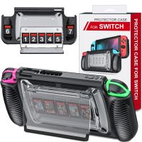 Protective Cover For Nintendo Switch Case Shell Console Anti-fall Shockproof Protective Case with 7 Game Cards Storage Slots