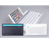 razeak ws-bk102 คีย์บอร์ด บลูทูธ วางโทรศัพท์ ชาร์จแบตได้ในตัว Bluetooth Multi-Device Keyboard window/mac/android/os