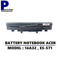 BATTERY NOTEBOOK ACER 14A32 , E5-571 , E5-411 รุ่นเพิ่มเซลล์ตัวหนาตูดแบตนูน / แบตเตอรี่โน๊ตบุ๊ค เอเซอร์ เทียบ (OEM)