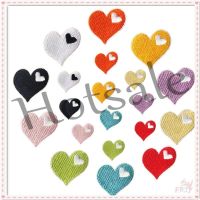 【hot sale】 ◎◐♗ B15 ✿ Ins - Colorful Hearts Self-adhesive Sticker Patch ✿ 1Pc Sweet DIY Sew on Iron on Embroidery Badges