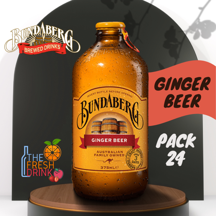 Bundaberg Ginger Beer บันดาเบิร์กเครื่องดื่มน้ำขิง 375มล นำเข้าจาก ...