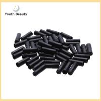 YOUTH BEAUTY 50/100pcs คุณภาพสูง พลาสติก เครื่องมือท่อเส้น ฝาครอบสายเคเบิลด้านนอก เกียร์เบรคจักรยาน Caps Tips Crimps หัวเกียร์/ผ้าเบรค