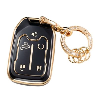 for Chevy Smart Key Fob Cover Keyless Entry Remote Protector Case Compatible with 2019-2022 Chevy Silverado GMC Sierra 1500 2500HD 3500HD