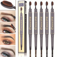 Small Eyebrow Pencil Waterproof Eyebrow Pencil Double Ended Eyebrow Pencil Multifunctional Eyebrow Pencil Toothbrush Eyebrow Pencil